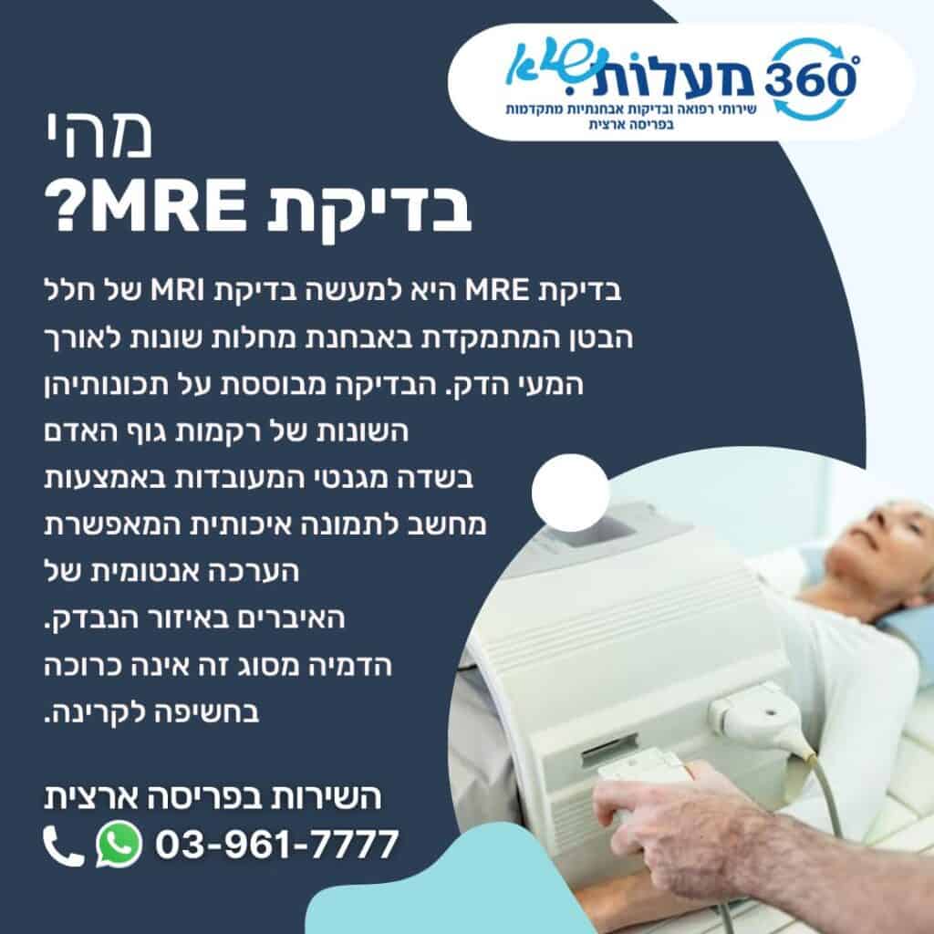 מהי בדיקת MRE - 360 מעלות שיא