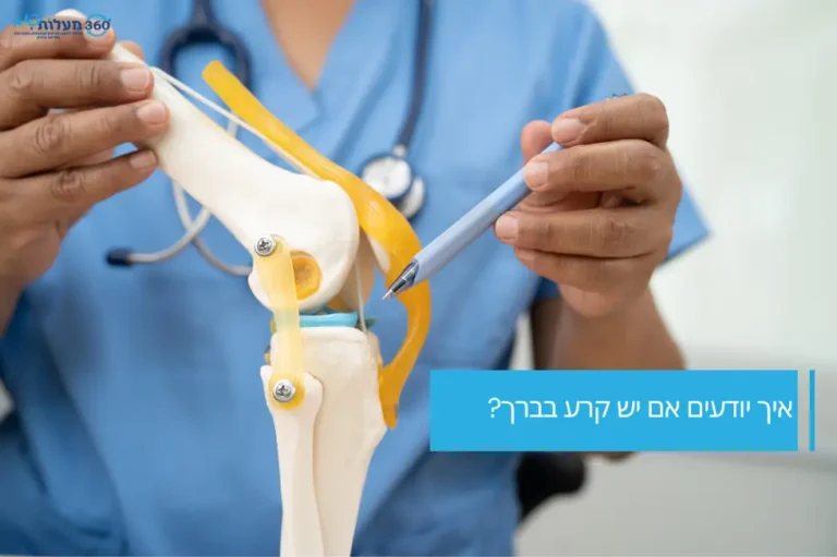 איך יודעים אם יש קרע בברך – סימנים ואבחון מקצועי